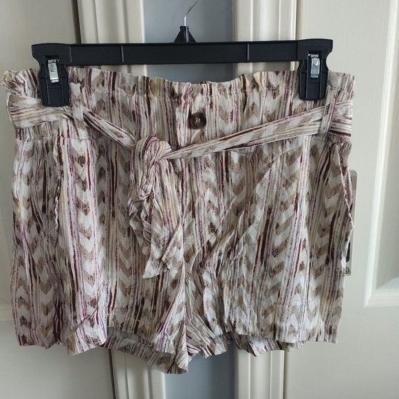 Rewash Neutral Aztec Print Shorts M - Picture 2 of 7